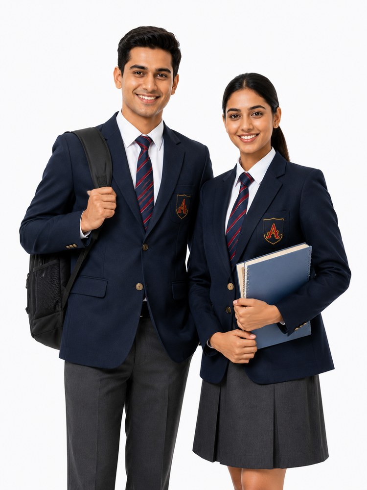 College blazer with crest